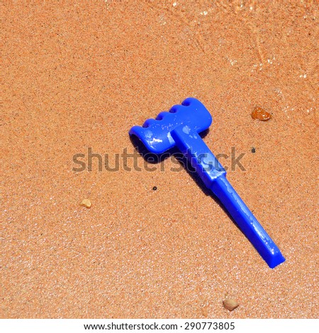 Similar – Shovel and starfish on the beach