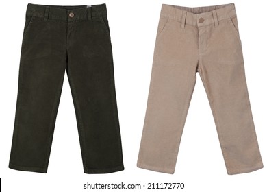 Children S Trousers Isolated On A White Background