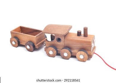 Children Toy Train Made Of Wood 