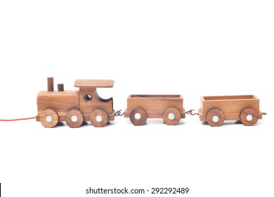 Children Toy Train Made Of Wood 