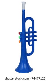 Toy Blue Trumpet Images, Stock Photos 