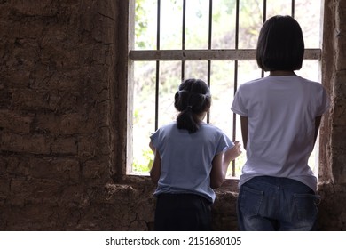 Children Of Victim In The Old Room, Human Trafficking