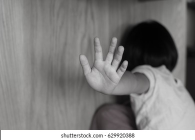Children violence and abused concept.