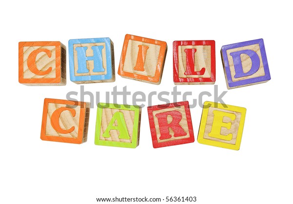 Childrens Alphabet Blocks Spelling Words Child Stock Photo 56361403 ...