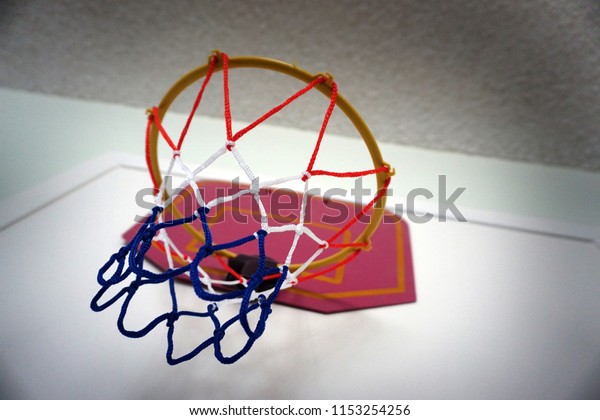 Childrens Basketball Hoop On Room Door Stock Photo Edit Now