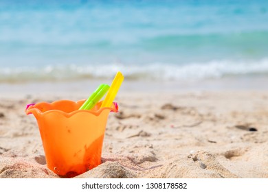 beach buckets and toys