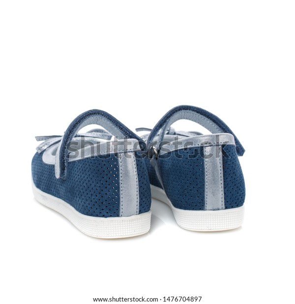 girls pale blue shoes