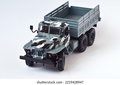 Children's Cargo Army Car On A White Background