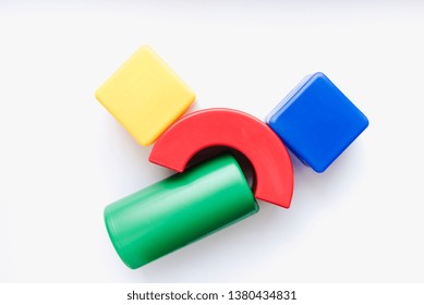 children's cubes, colored cubes