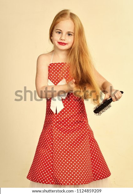 Childrens Hair Care Fashion Beauty Pinup Stock Photo Edit Now
