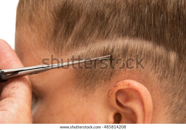 Childrens Hair Cutting Scissors Stock Photo (Edit Now) 485814208