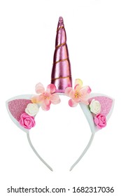 Children's Hoop For Hair With A Unicorn Horn. Outfit For Children's Parties. Unicorns.