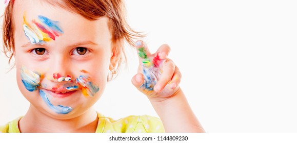 Children Face Paint Colors Images Stock Photos Vectors