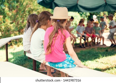 Children's Meeting In The Summer Camp.