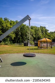 Children's Play Activities In Popular Morton Stanley Park, Redditch, Worcestershire. UK.