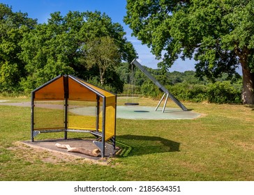 Children's Play Activities In Popular Morton Stanley Park, Redditch, Worcestershire. UK.