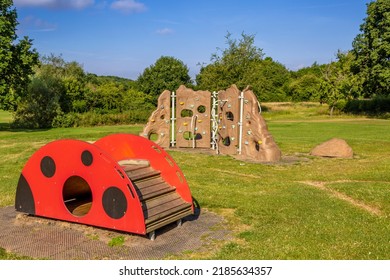 Children's Play Activities In Popular Morton Stanley Park, Redditch, Worcestershire. UK.