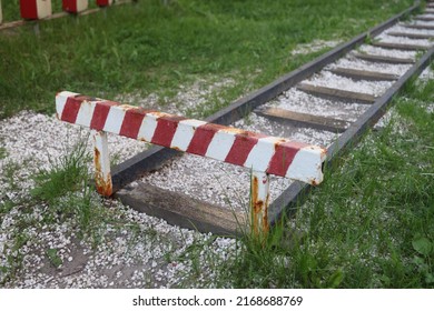 Childrens Railway In The City. Sleepers And Rails. Entertainment