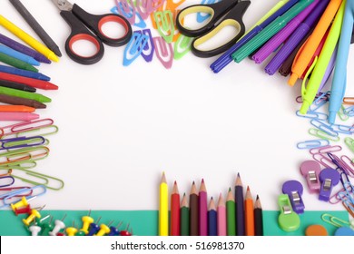 Childrens School Supplies Stock Photo (Edit Now) 516981370