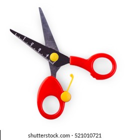 Children's Scissors Isolated On White Background