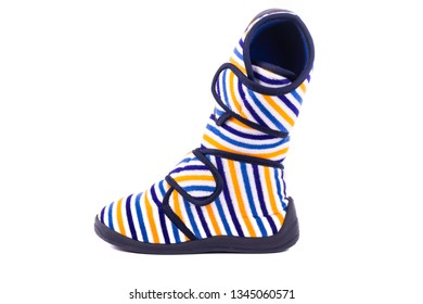 childrens velcro slippers