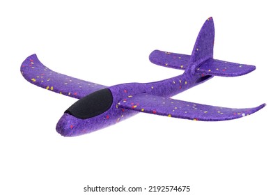 Children's Toy Airplane Isolated On White Background