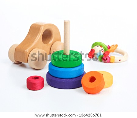 Children's toy on white background 