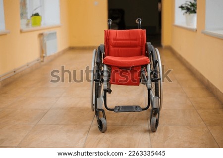 Similar – Senior woman in a wheelchair alone