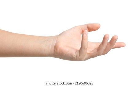 Child's Arm On White Background