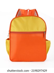 Child's Backpack Isolated On A White Background