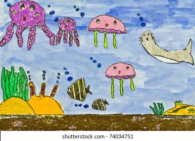 Ocean Kids Draw Images Stock Photos Vectors Shutterstock