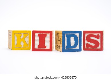 Kids Colorful Alphabet Blocks On White Stock Photo 433625485 | Shutterstock