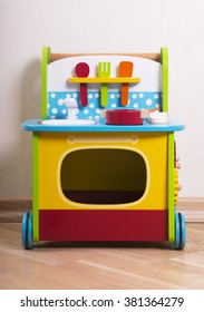 Child's Wooden Toy Kitchen