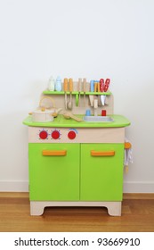 Child's Wooden Toy Kitchen