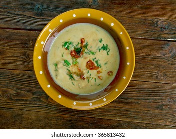 Chile Con Queso - Chile With Cheese. Appetizer Or Side Dish Of Melted Cheese And Chili Pepper Typically Served In Tex-Mex Restaurants