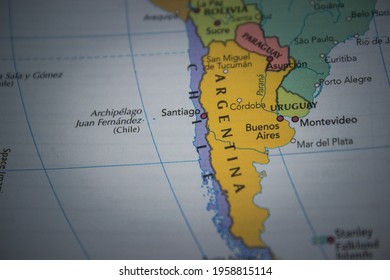 Santiago In World Map Santiago Map Stock Photos, Images & Photography | Shutterstock