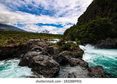 Chile. Vicente Perez Rosales National Park, Rushing River.