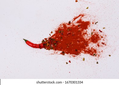 Chili Flakes, Red Pepper And Chili Powder Explosion