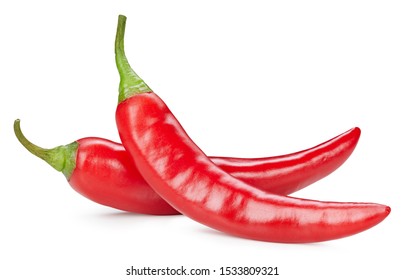 Chili pepper isolated on a white background. Chili hot pepper clipping path - Shutterstock ID 1533809321