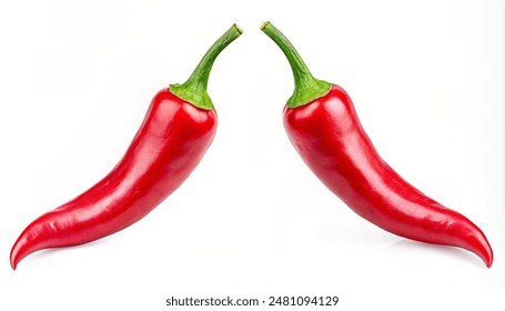 Chili pepper isolated on a white background Clipping Path.