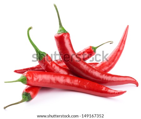 chili pepper isolated on a white background 