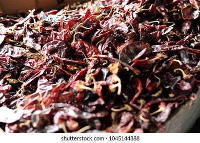 Chilies In Tijuana Mexico Market