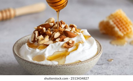 Chilled Greek Yogurt with Honey