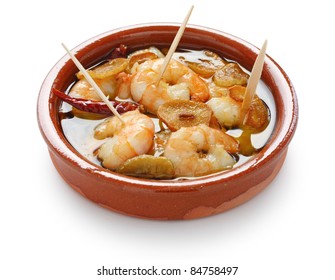 Chilli Garlic Prawns , Spanish Tapas Cuisine