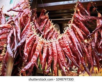 Chilli Is One Of The Most Important Gredients Of Food At Chongqing China,  We Can Frequently See Dried Chilli And Other Herbs In Markets Of Chongqing Province.