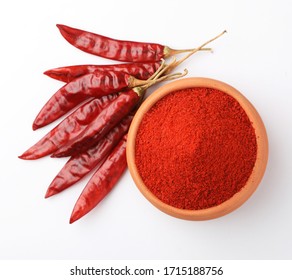 Chilli Powder With Chillies Dry Red Chillies