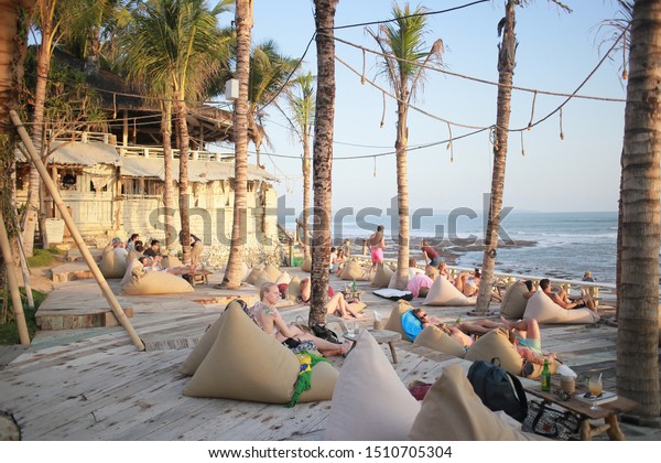 Chilling By Beach Enjoy Sunset La Stock Image Download Now