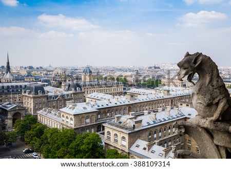 Similar – Gargoyle auf Notre Dame in Paris