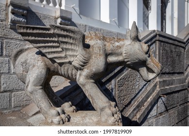 Chimera Sculpture Adorning The Balustrade Of The Stairs Of The Livadia Palace, Yalta, Crimea.