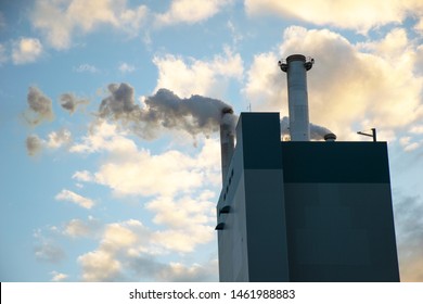 Chimney Of A Paper Mill 